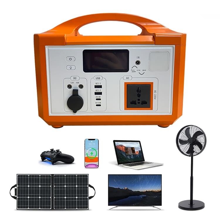 Estación de energía de batería de litio portátil de 460wh, fuente de alimentación portátil de 600 vatios al aire libre