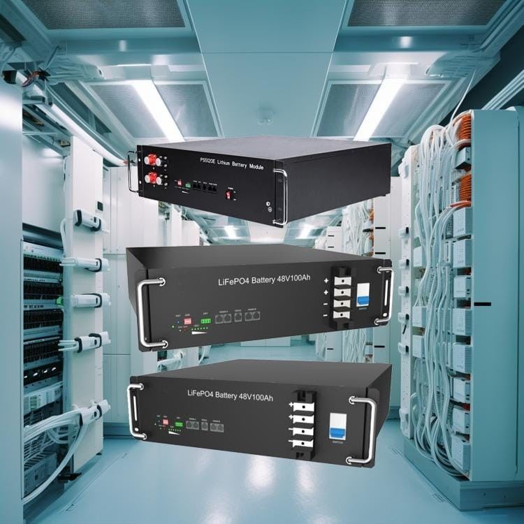 10.24kwh 200Ah Batería de litio Lifepo4 Batería de litio de montaje en bastidor Sistema de almacenamiento de energía para el hogar