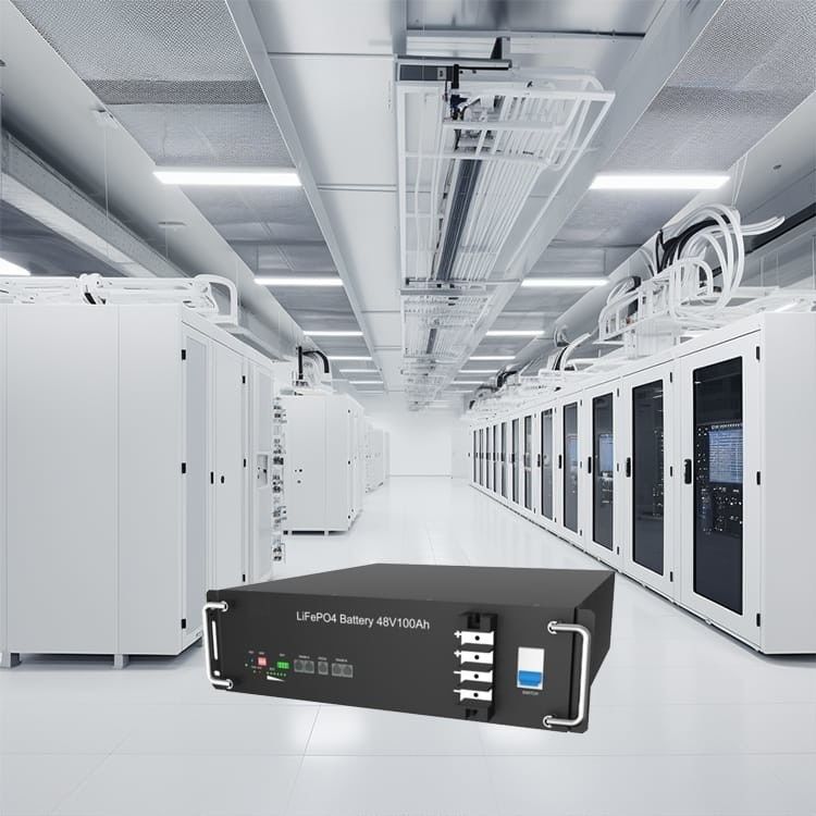 Batería de litio de montaje negro, 51.2 V 100ah Batería Lifepo4 para sistema solar